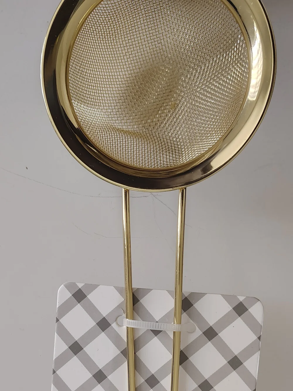 Gold Mesh Tea Infuser Strainer - Elegant Gold Finish